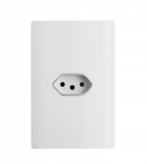Interruptor e Tomada Branco Fosco – Linha Novara Colors